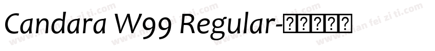 Candara W99 Regular字体转换